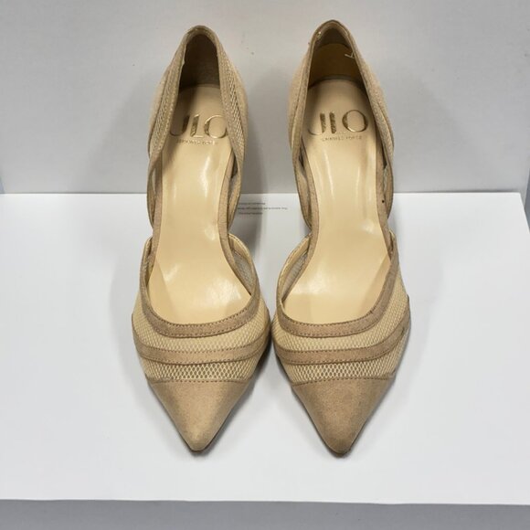 JLO JENNIFER LOPEZ Mandrea d'Orsay Pump 3.5" Stiletto Tan Women's Size 6/36.5 - Picture 8 of 9